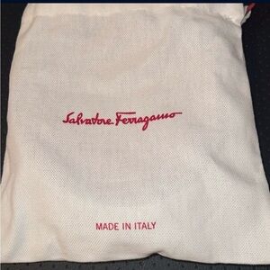 White/Red Ferragamo Belt